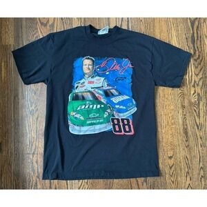 Vintage Dale Earnhardt Jr 88 NASCAR Mens Large Black Shirt Winners Circle Racing